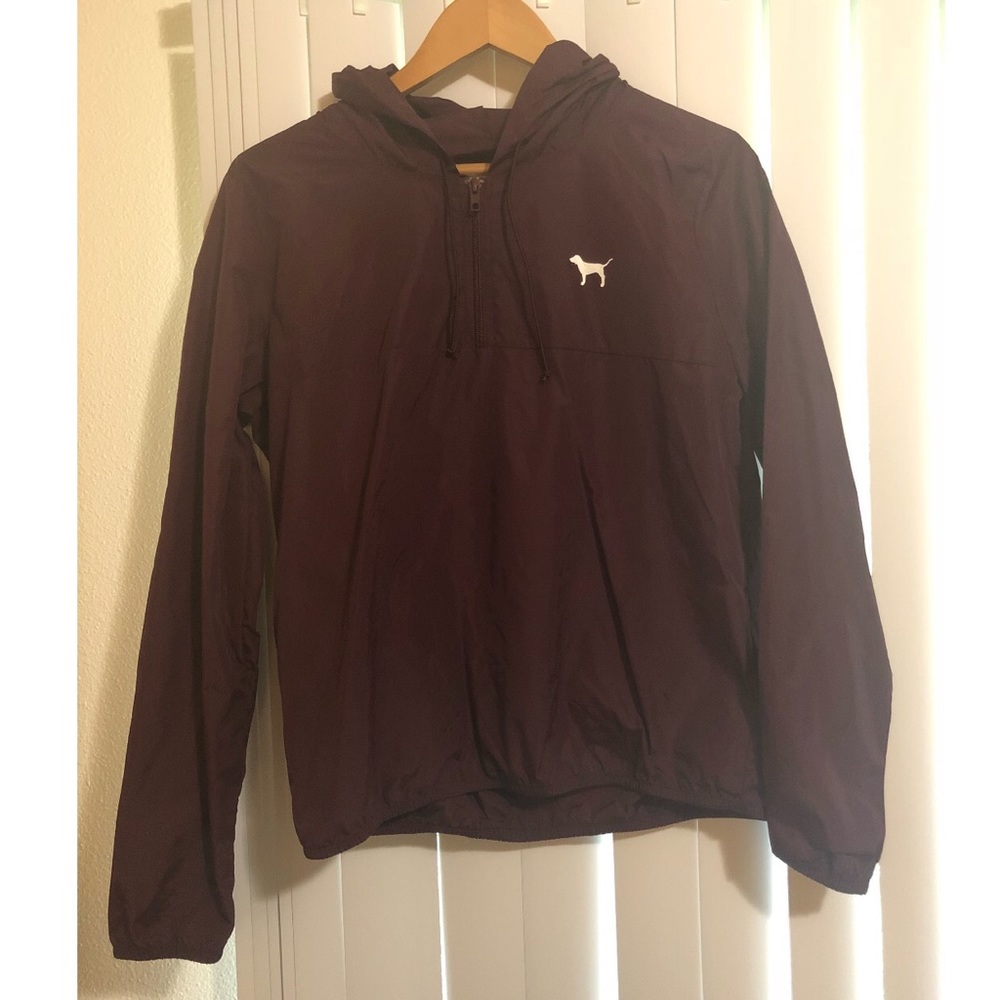 VS Pink Quarter Zip wind breaker